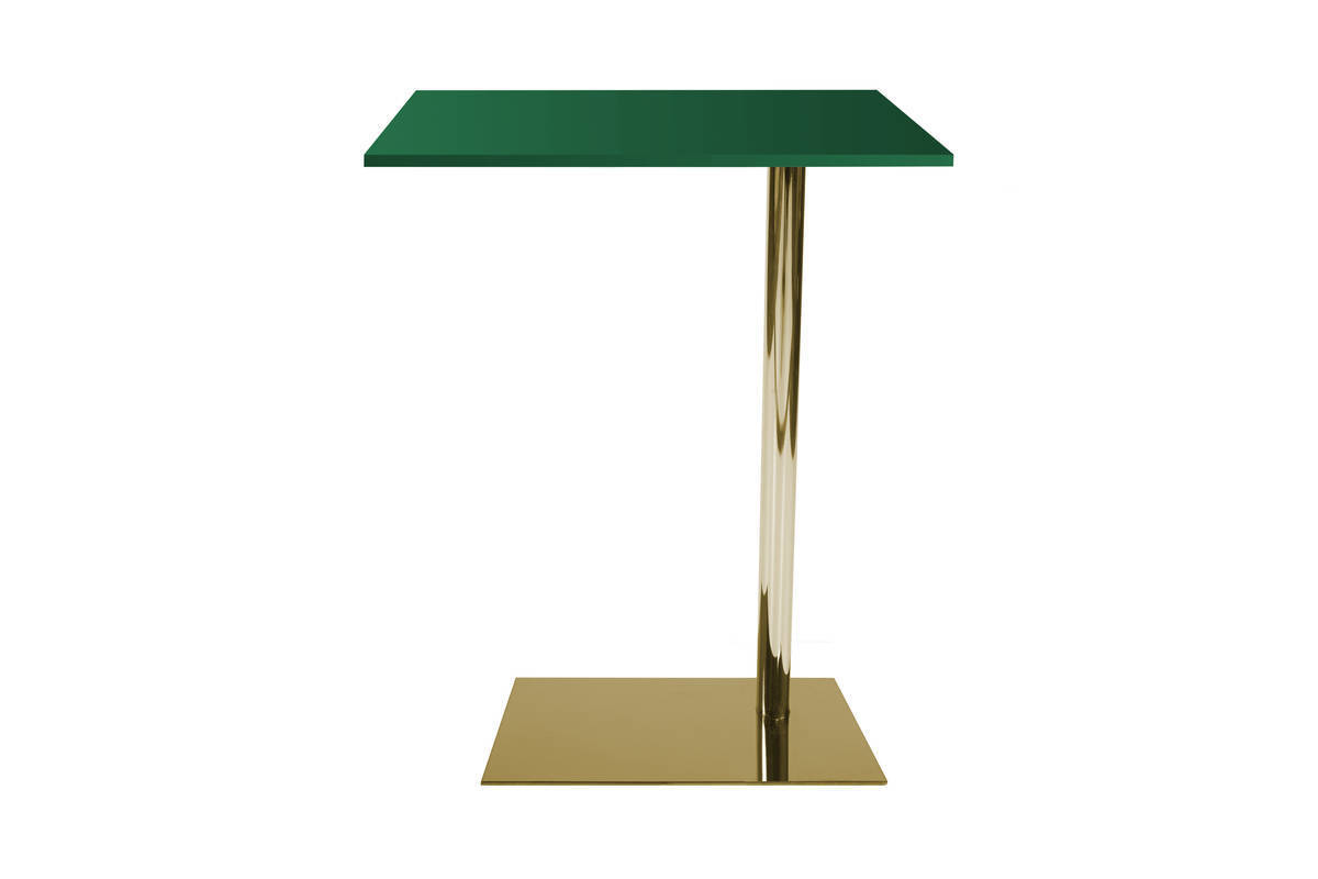 Beistelltisch LUCY 210 - grün-goldfarben - Edelstahl