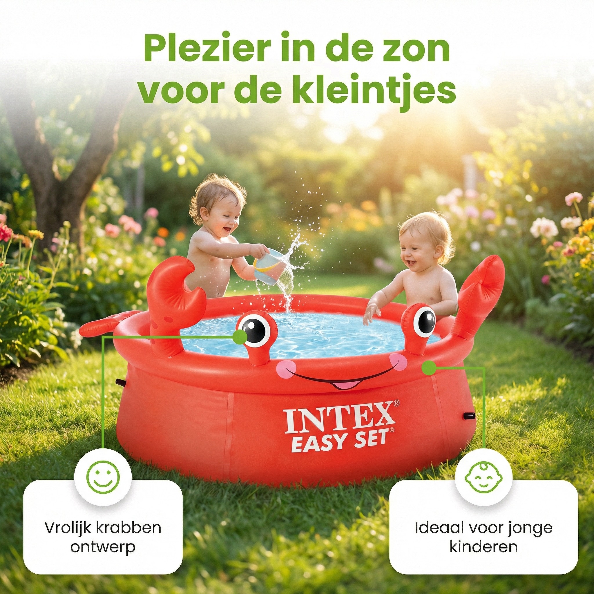 Intex easy set 183x51cm zwembad - krab