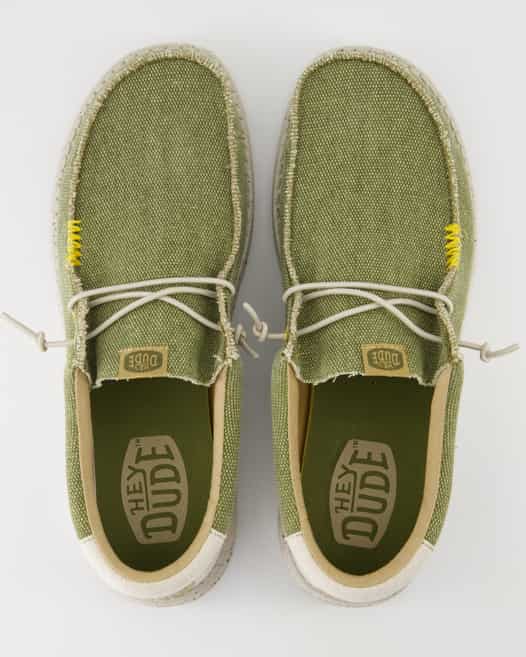 Hey Dude Wally Coastline Slipper in Grün