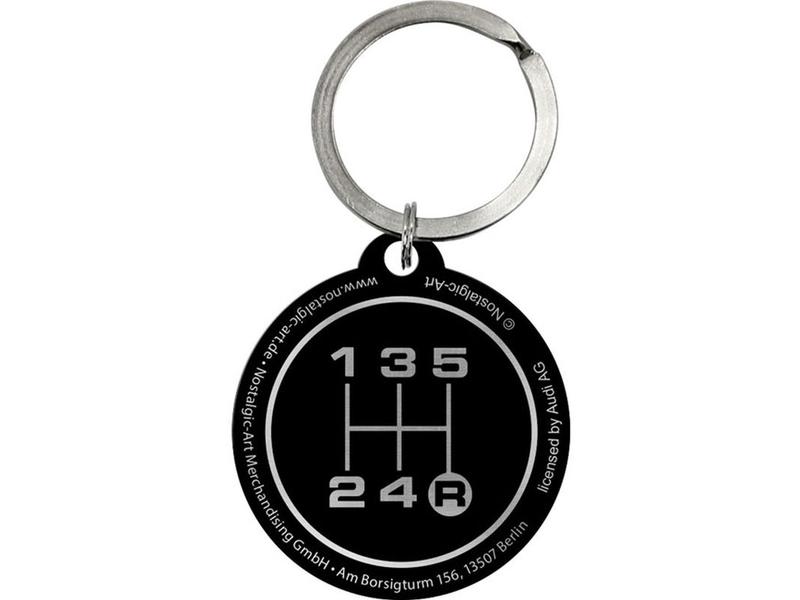 Nostalgic Art Schlüsselanhänger Audi Logo Ø 4 cm, 1 Stück, Anhänger mit Audi Logo