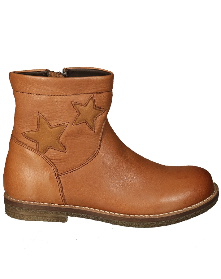 Leder-Boots STERNSTUNDE in cognac