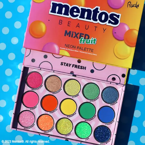 x Mentos Mixed Fruit Neon Palette
