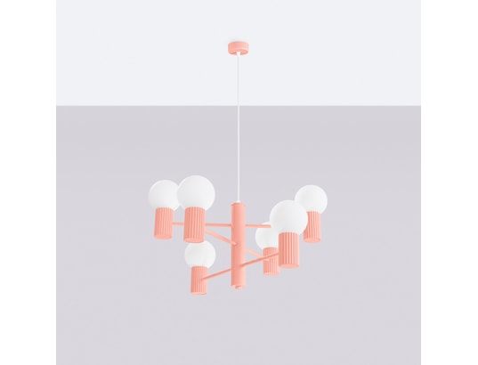 SOLLUX LIGHTING - Lustre halo 6 peach