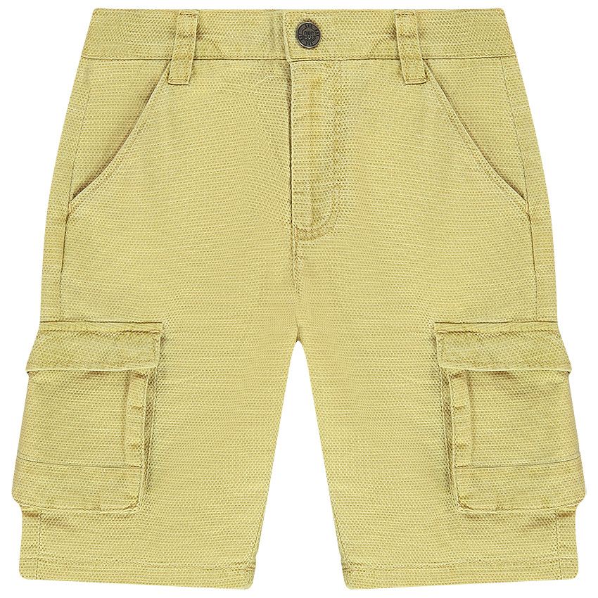 Bermuda court en fancy pour garçon - Jaune
