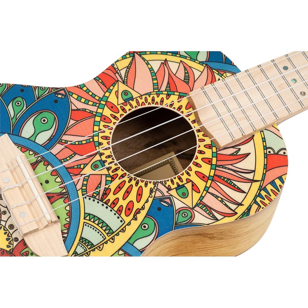 Ortega RUAR-MI Art Series Concert Size Ukulele Mystic India concert ukelele