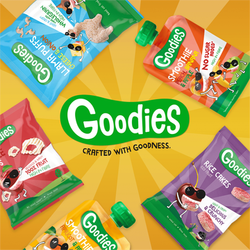 Goodies Knijpfruit Smoothie Perzik, Banaan & Appel 100 g