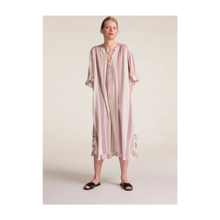 BELLEPIECE Robe Lourdes Rayures | Violet