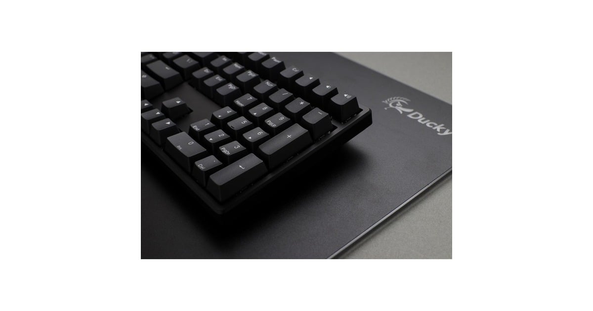 DuckyOrigin Phantom Black, toetsenbord  (Zwart, US lay-out, Cherry MX Silent Red, hot swap, PBT Double-Shot Keycaps)
