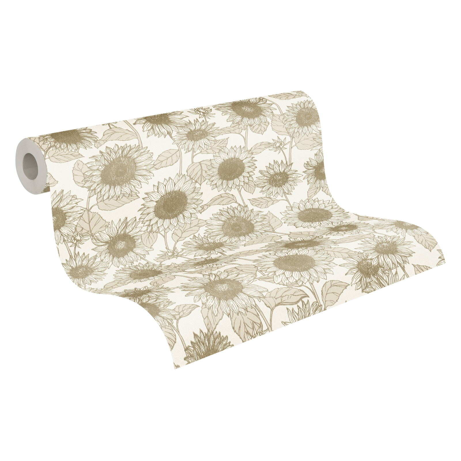 Vliestapete NEW LIFE - beige-weiß - 10 Meter