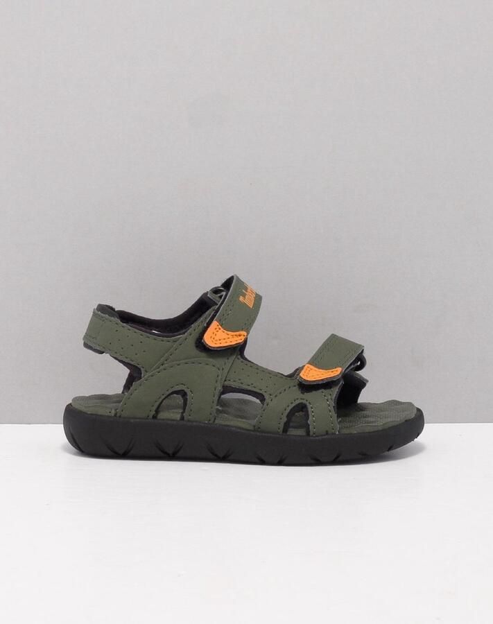 Timberland Kid's Perkins Row 2-Strap Sandal Sandalen olijfgroen