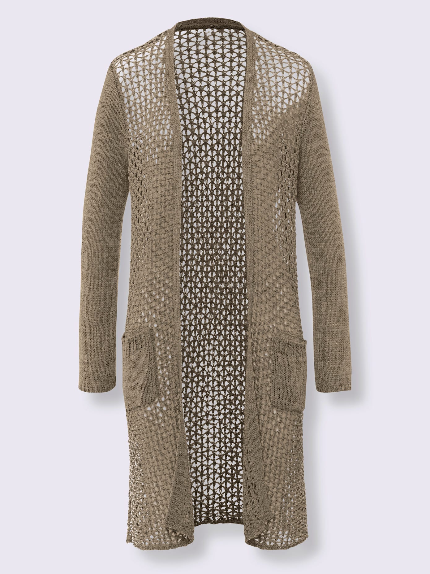 Manteau en tricot 2 poches plaquées