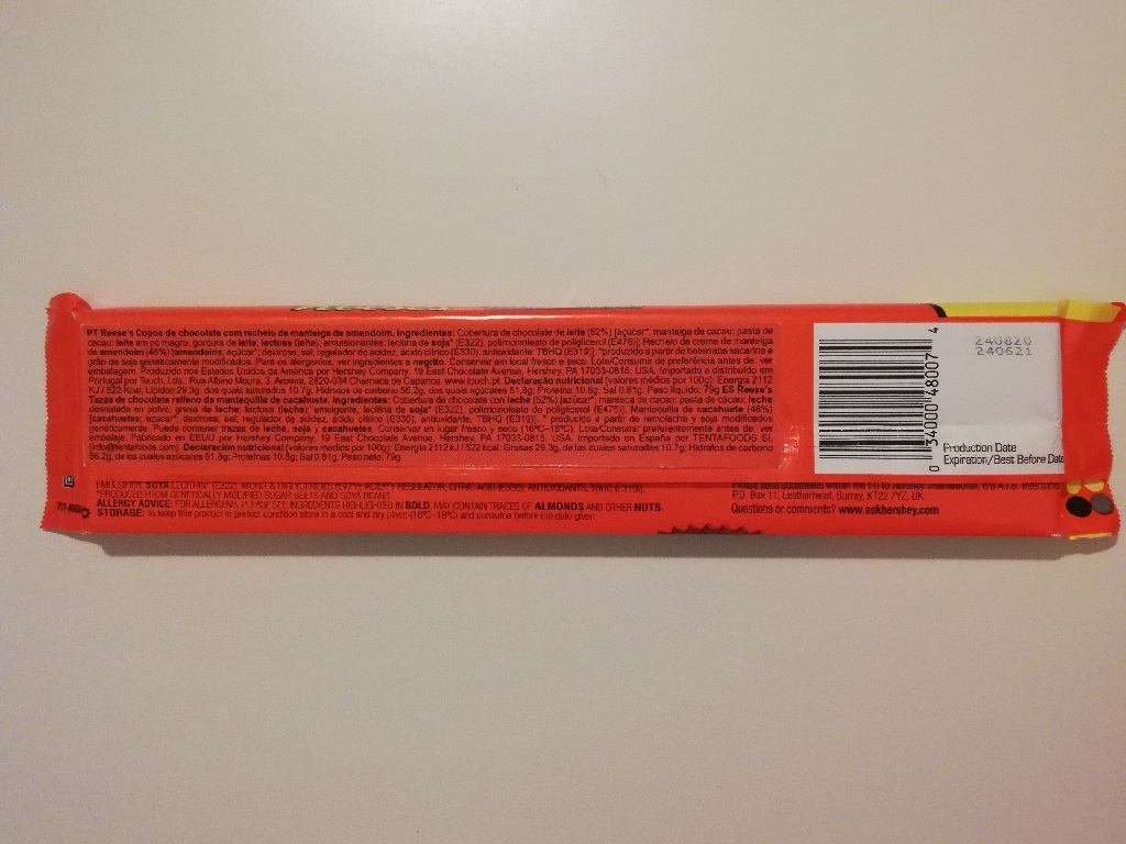CHOCOLATE REESE'S COM MANTEIGA AMENDOIM 4 CUP 79G