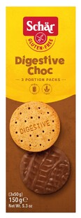 Schar Digestive Melkchocolade Koekjes Glutenvrij 150GR