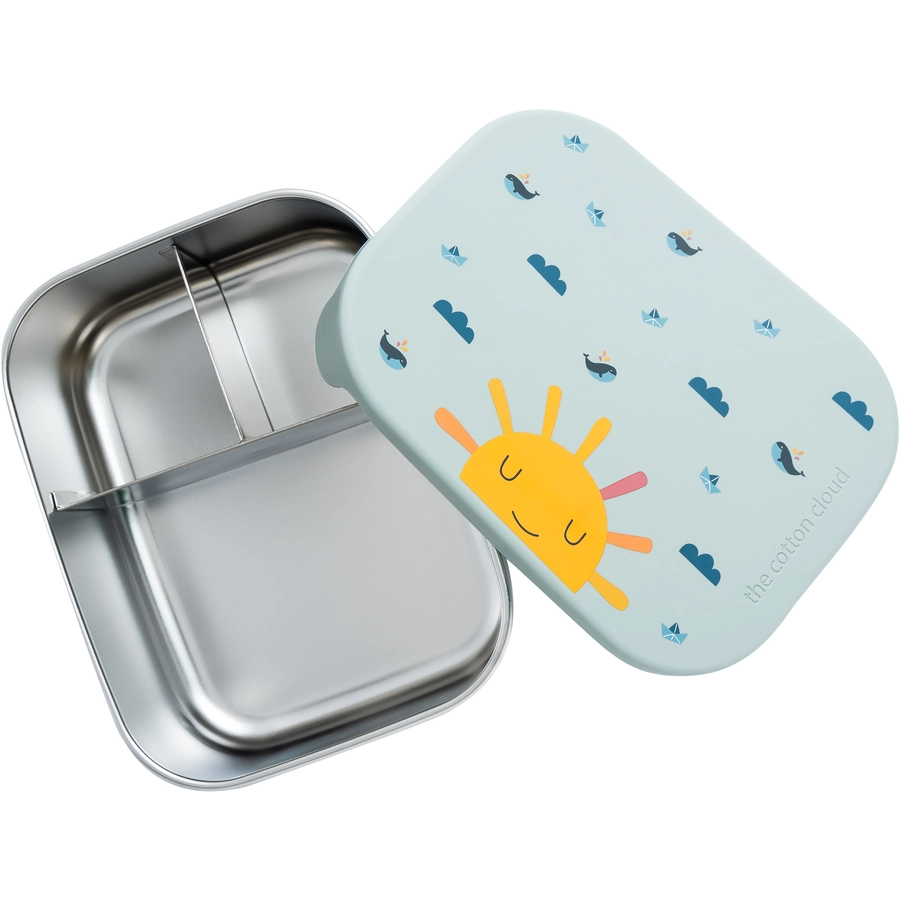 the cotton cloud Lunchbox Origami Stainless aus Edelstahl hellblau