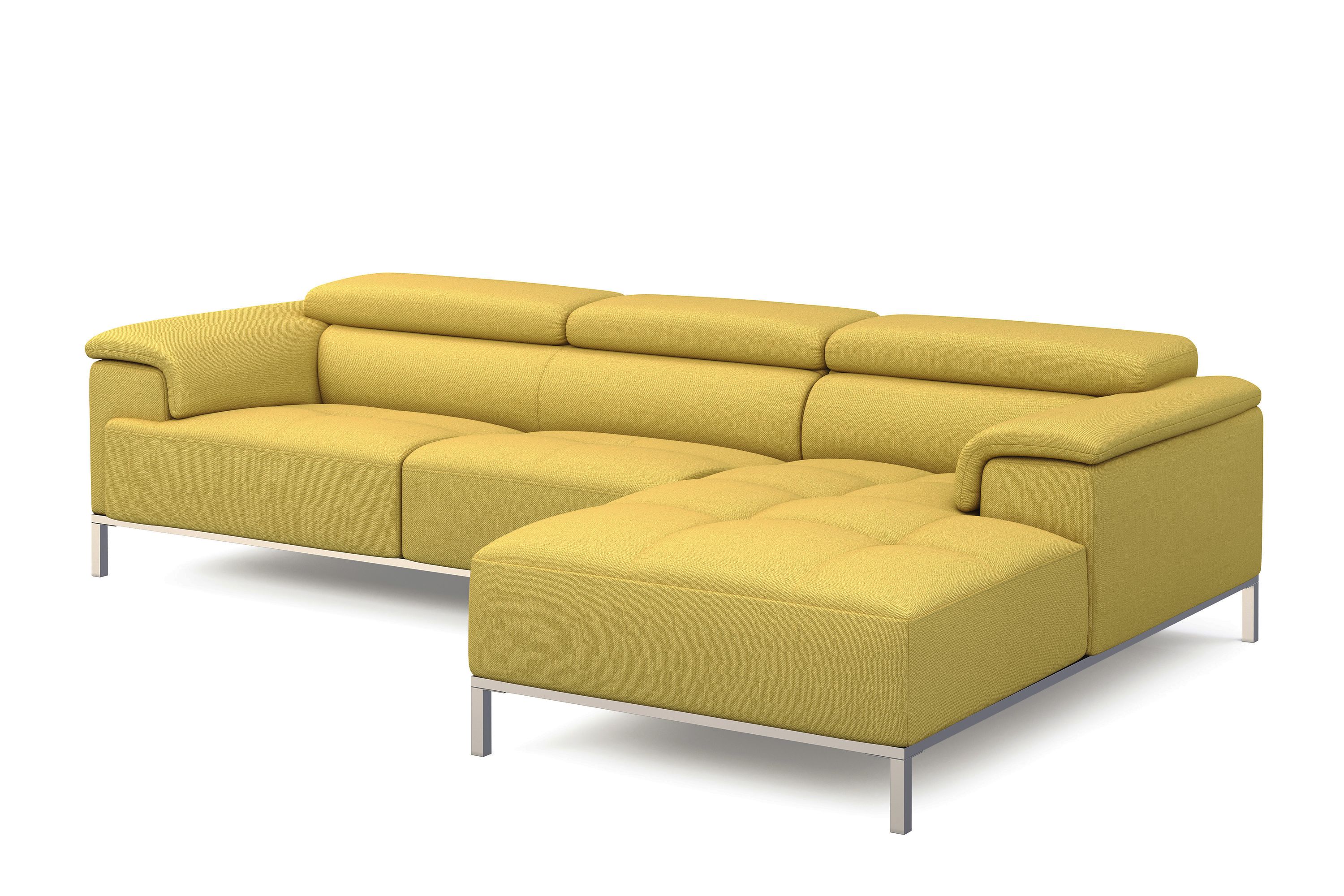 Ecksofa JANA rechts gelb