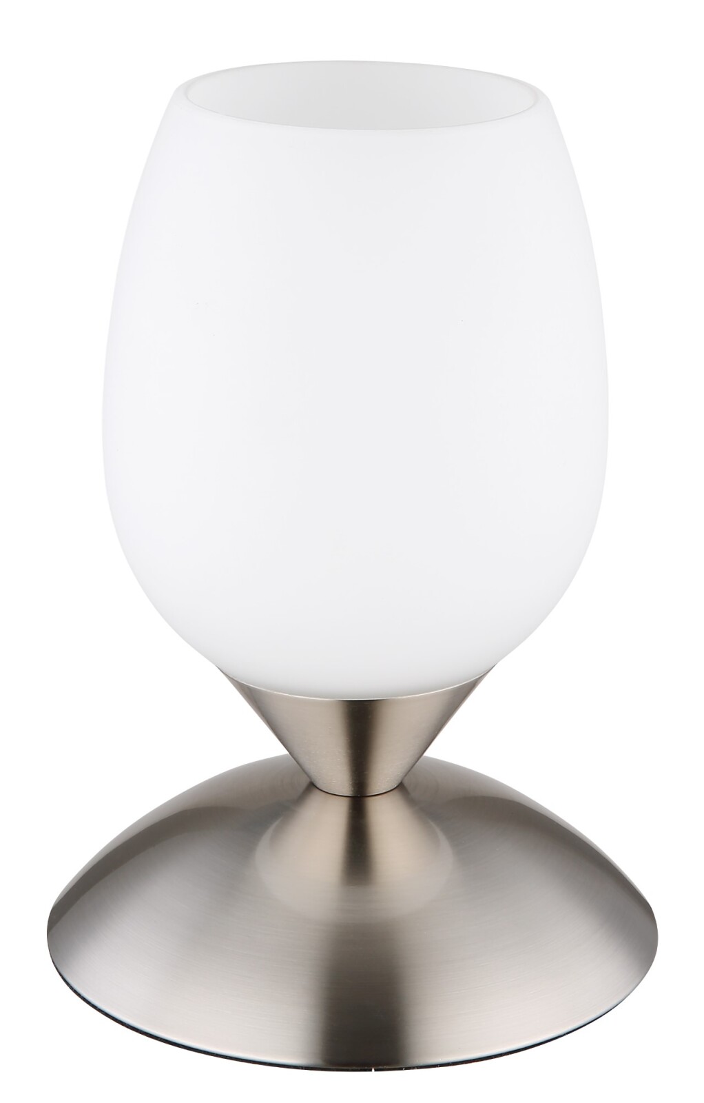Tischleuchte - opal - Nickel matt - 18 cm - Touch