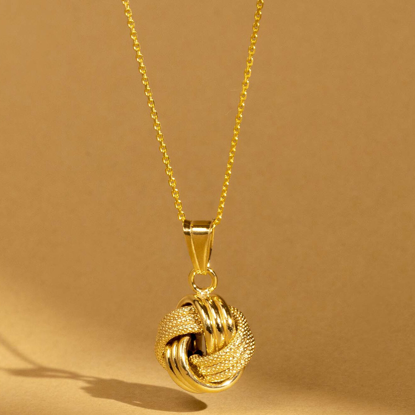 Instant d'Or Pendentif Noeud Torsadé or jaune