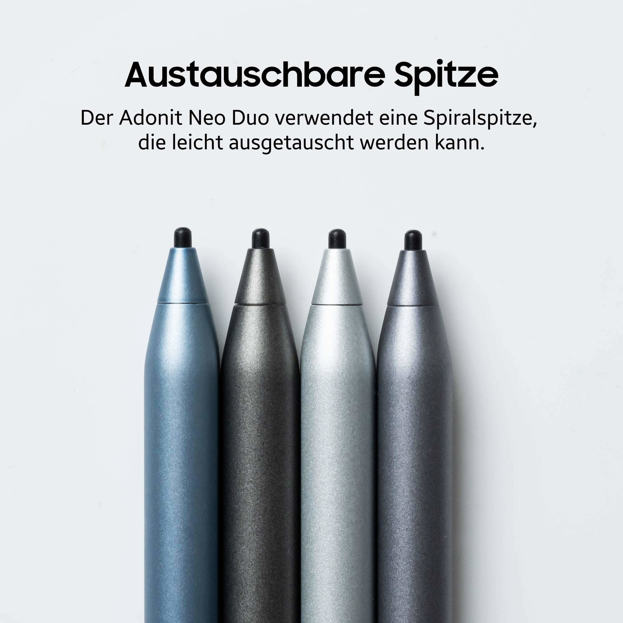 Neo Duo Präzisions Stylus Touch Pen (ADNEODG) - Graphite Schwarz