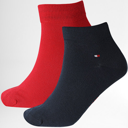 Lot De 2 Paires De Chaussettes 5001 Rouge Bleu Marine