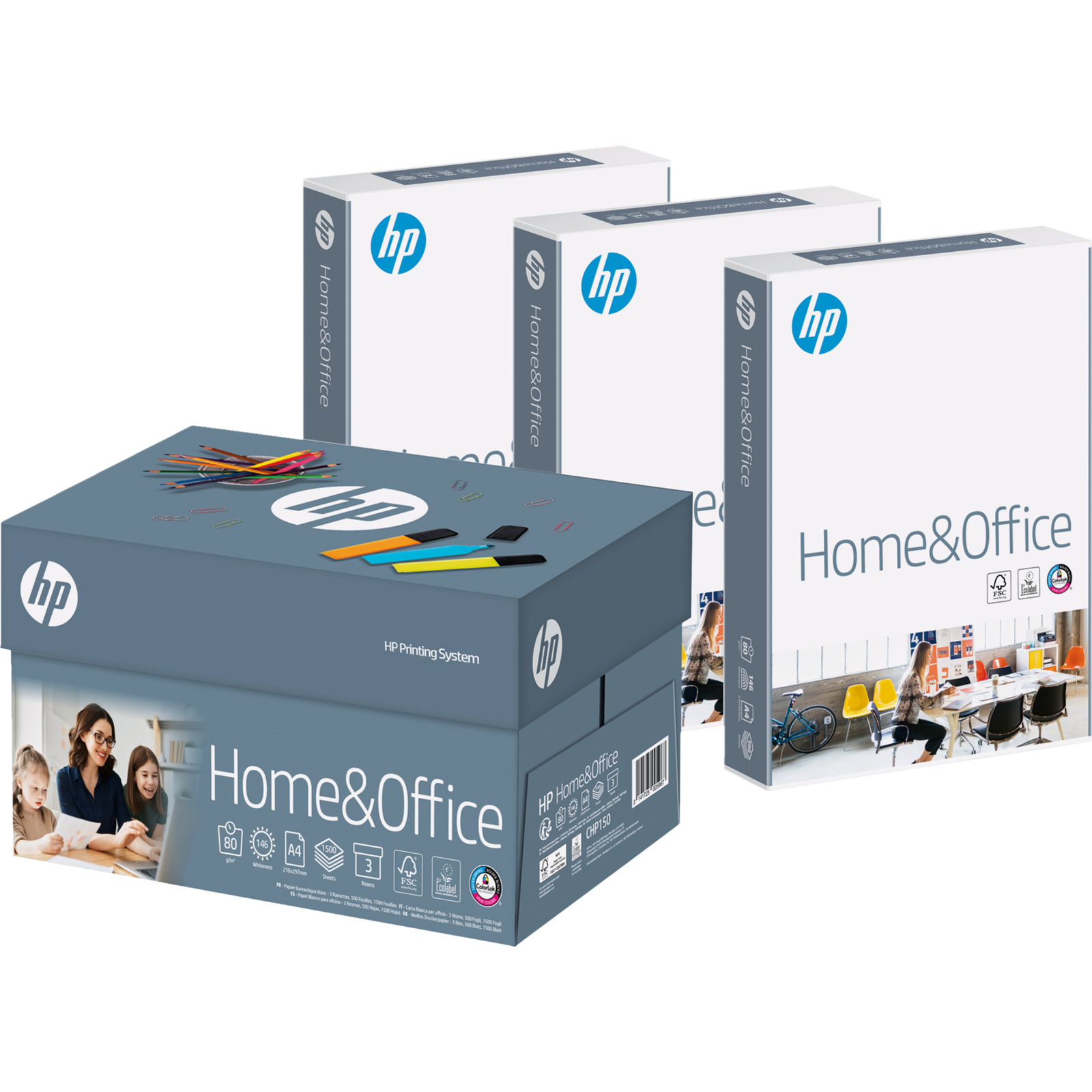 HP Kopierpapier A4 80 g FSC, 1500 Blatt