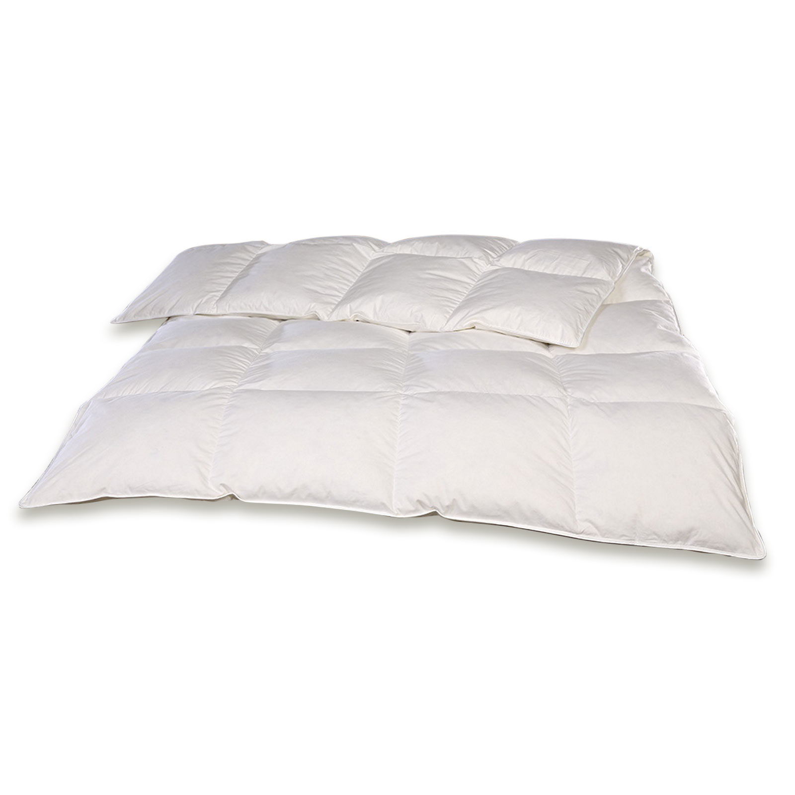 Kassettenbett - 50% kanadische Daunen - waschbar 40 Grad - 135x200 cm