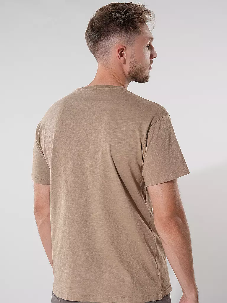 NUDIE JEANS T-Shirt ROFFE beige
