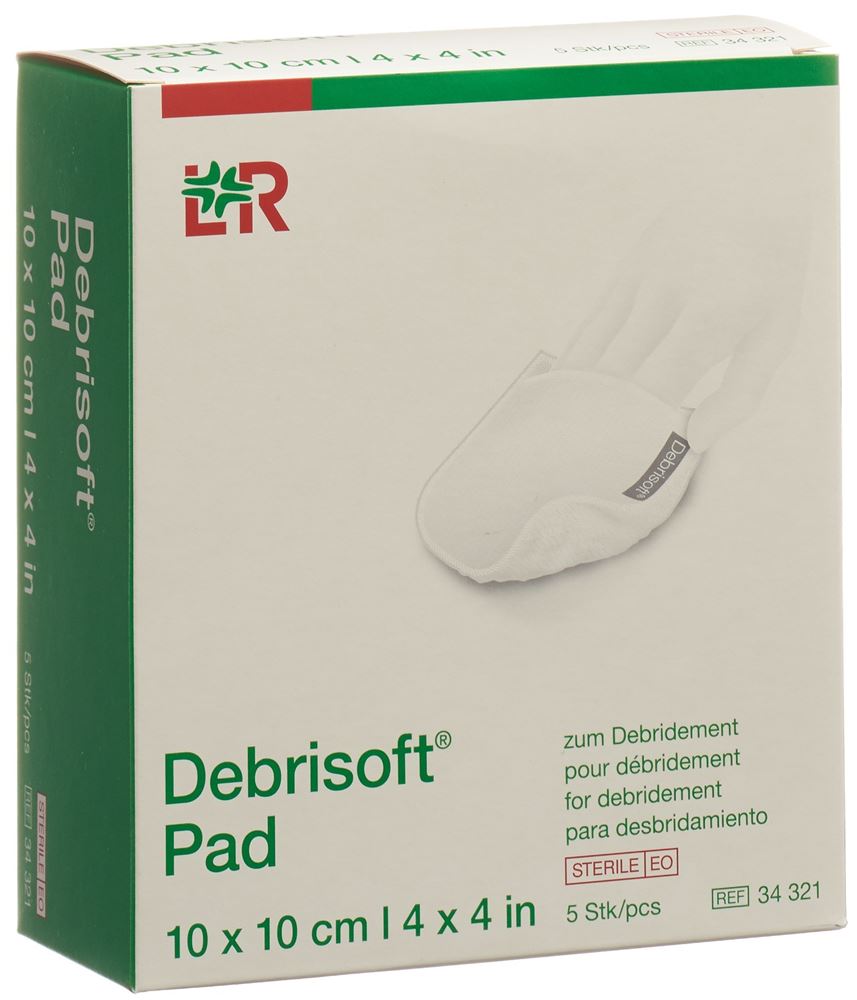 DEBRISOFT Kompressen<br>5 Stück, 10x10cm, steril