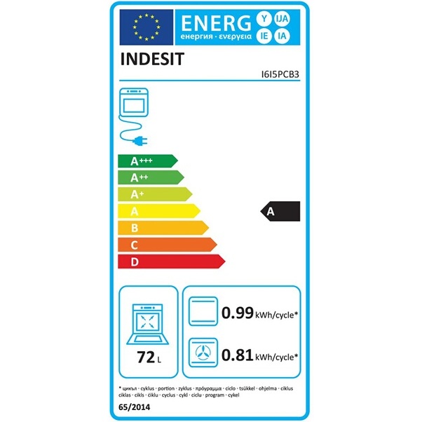 Cuisinière induction Indesit I6I5PCB3 noir