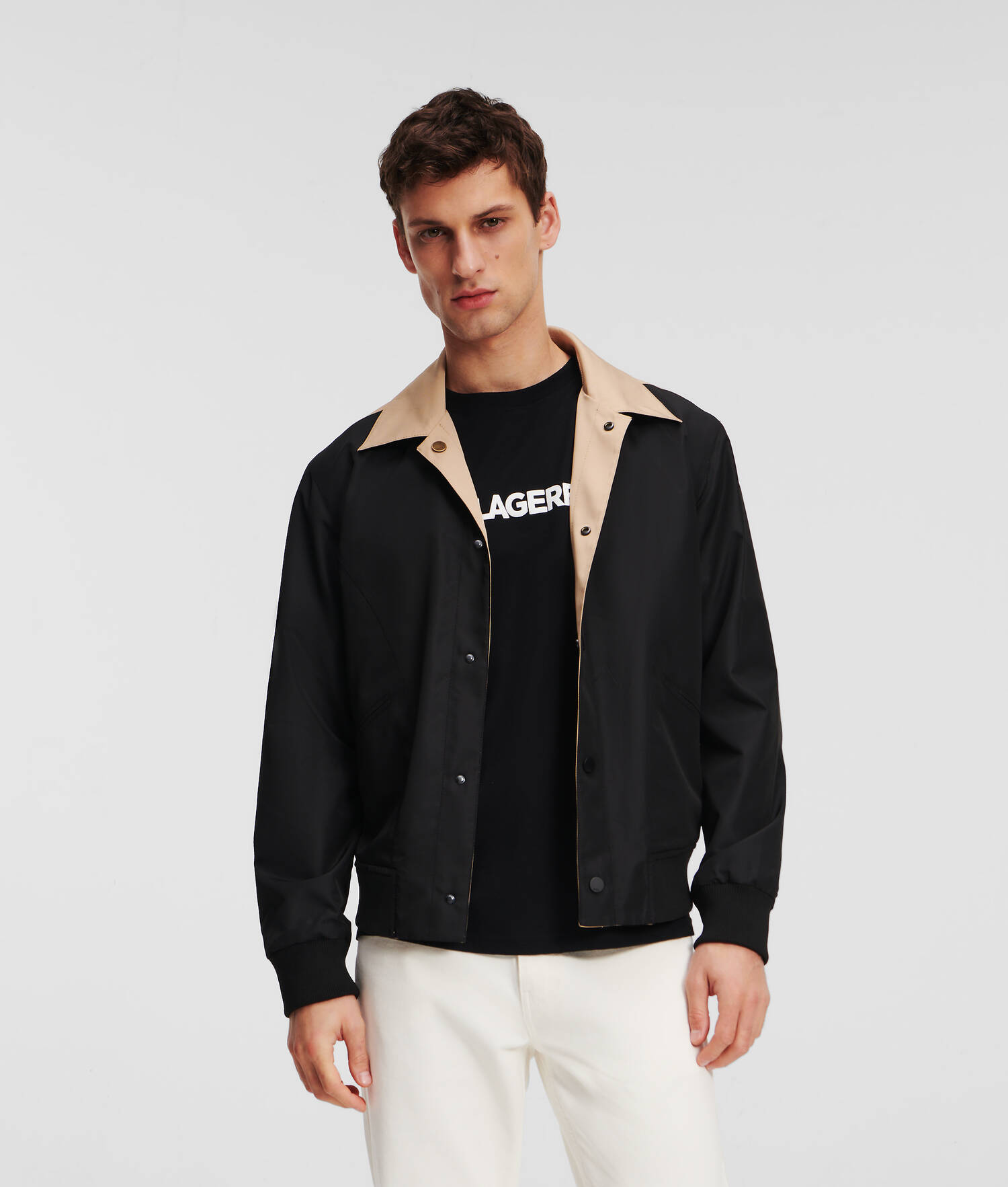 BLOUSON AVIATEUR RÉVERSIBLE COLOR BLOCK