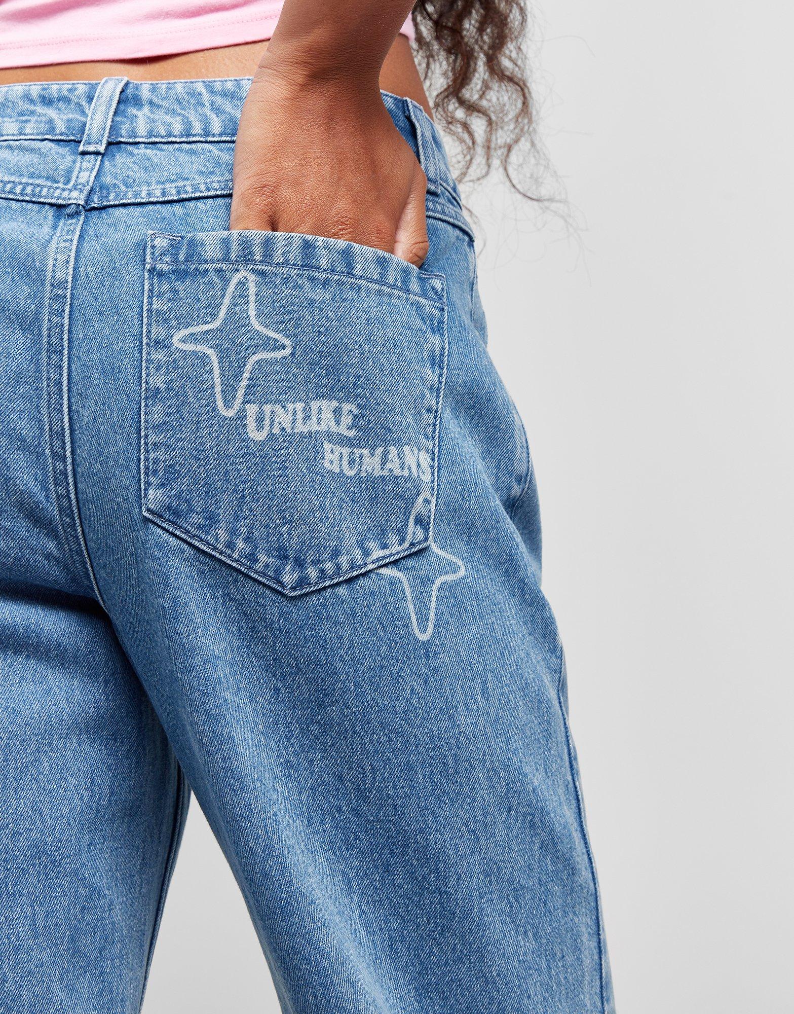 Unlike Humans Jean Drip Femme