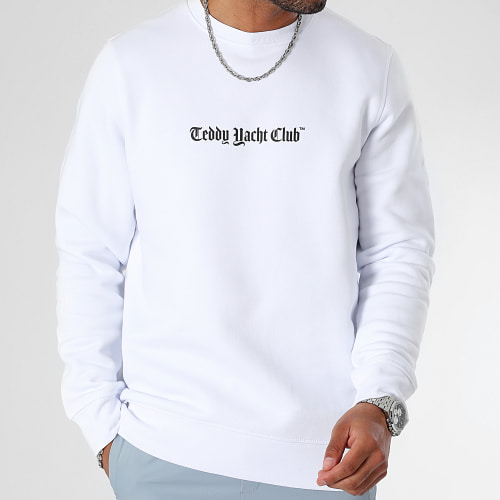 Sweat Crewneck Art Series Dripping Blanc