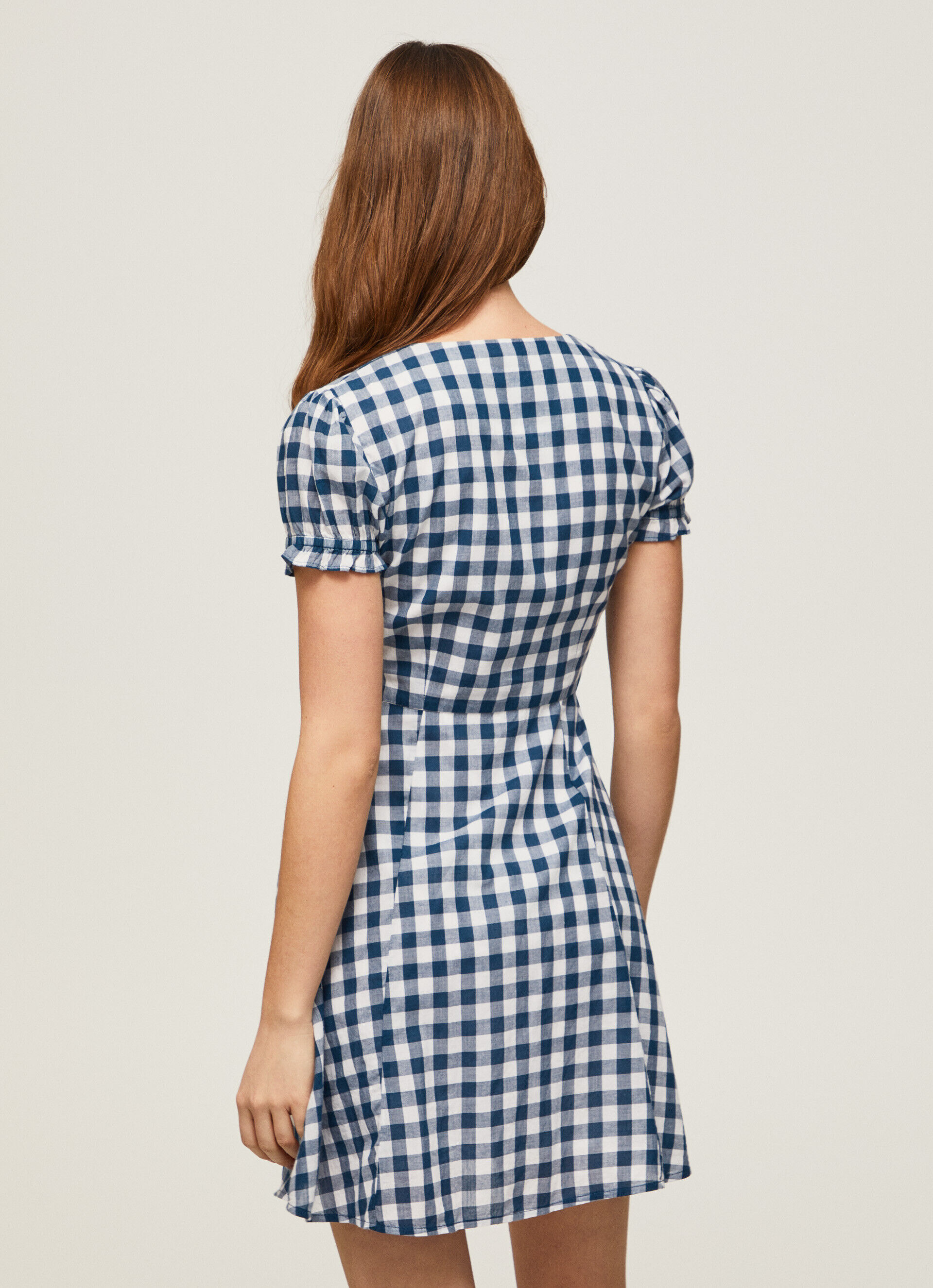 VESTIDO ESTAMPADO XADREZ VICHÊ - multicolorido