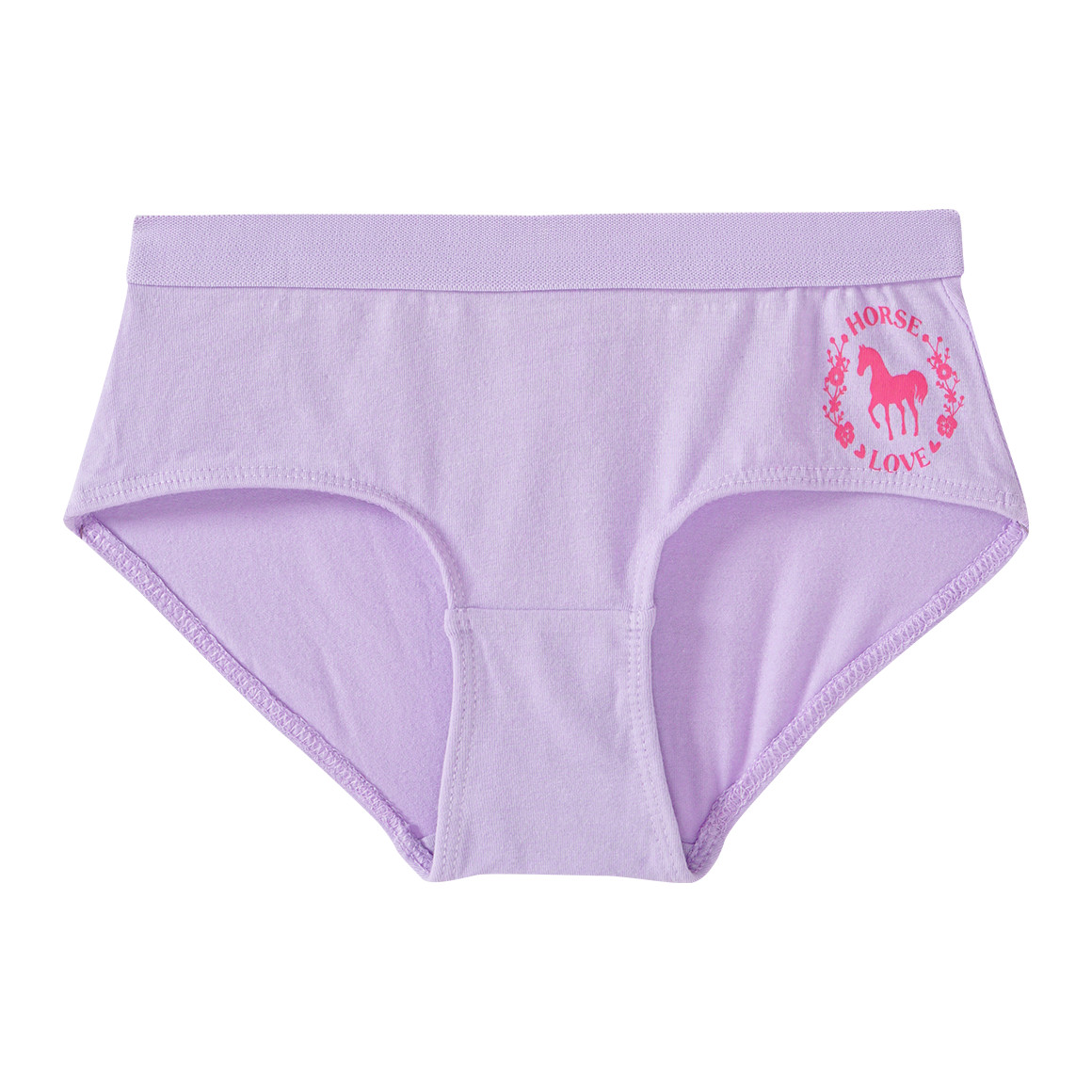 Yigga 5 Mädchen Pantys mit Pferde-Motiven dunkelblau / pink / helllila