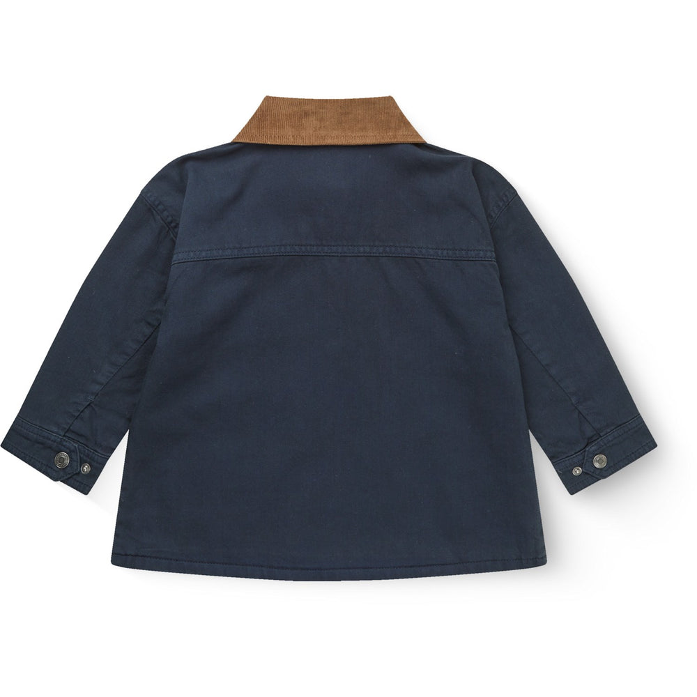Køb COPENHAGEN COLORS Navy Comb Twill Jakke W. Corduroy Krave