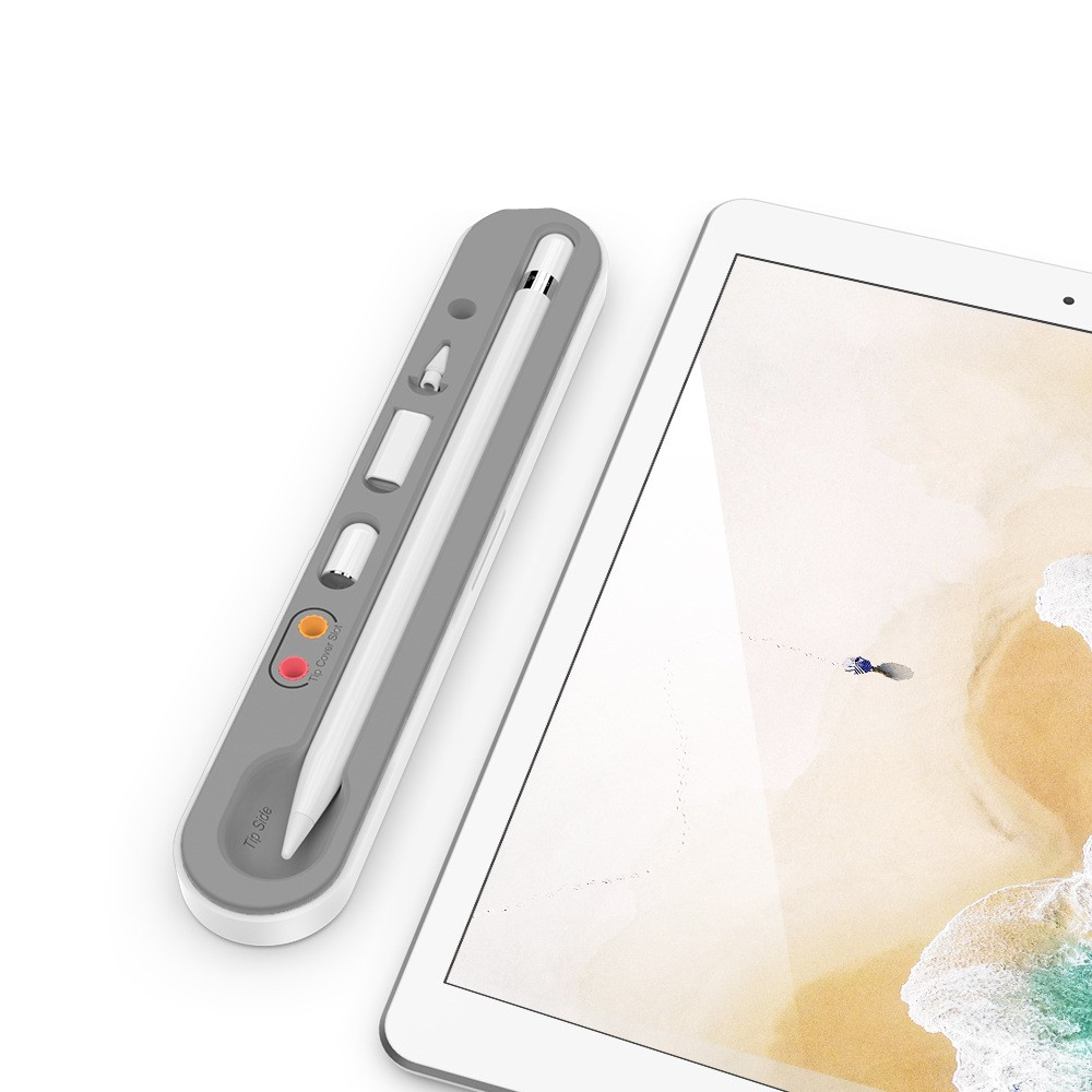 Apple Pencil (1. & 2. Gen. / Pro) Magnetische Aufbewahrungsbox Schutzhülle Touch Pen Standhalterung - Weiss