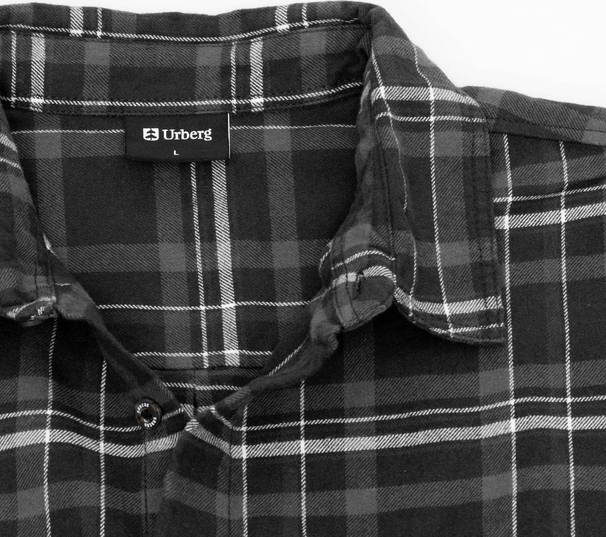 Urberg Flannel Ls W Strap Shirt Men Black Beauty