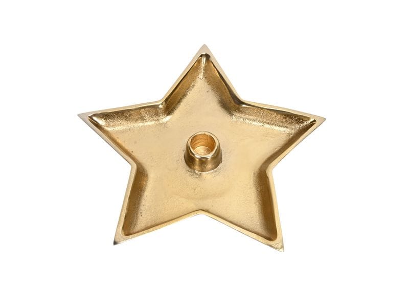 COCON Kerzenhalter Stern, Gold Dekoratives Element für Ihr Zuhause