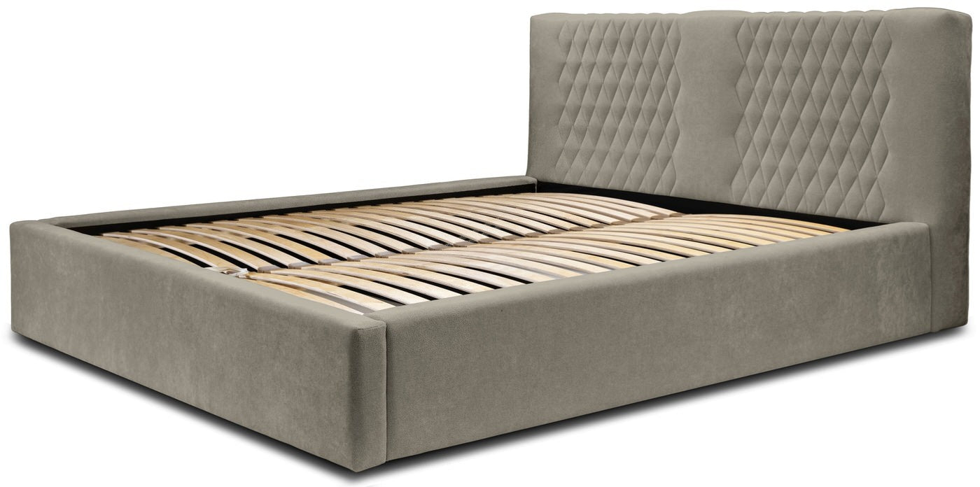 Trae Mobler Montana 160 x 200 cm Gestoffeerd Bed Taupe