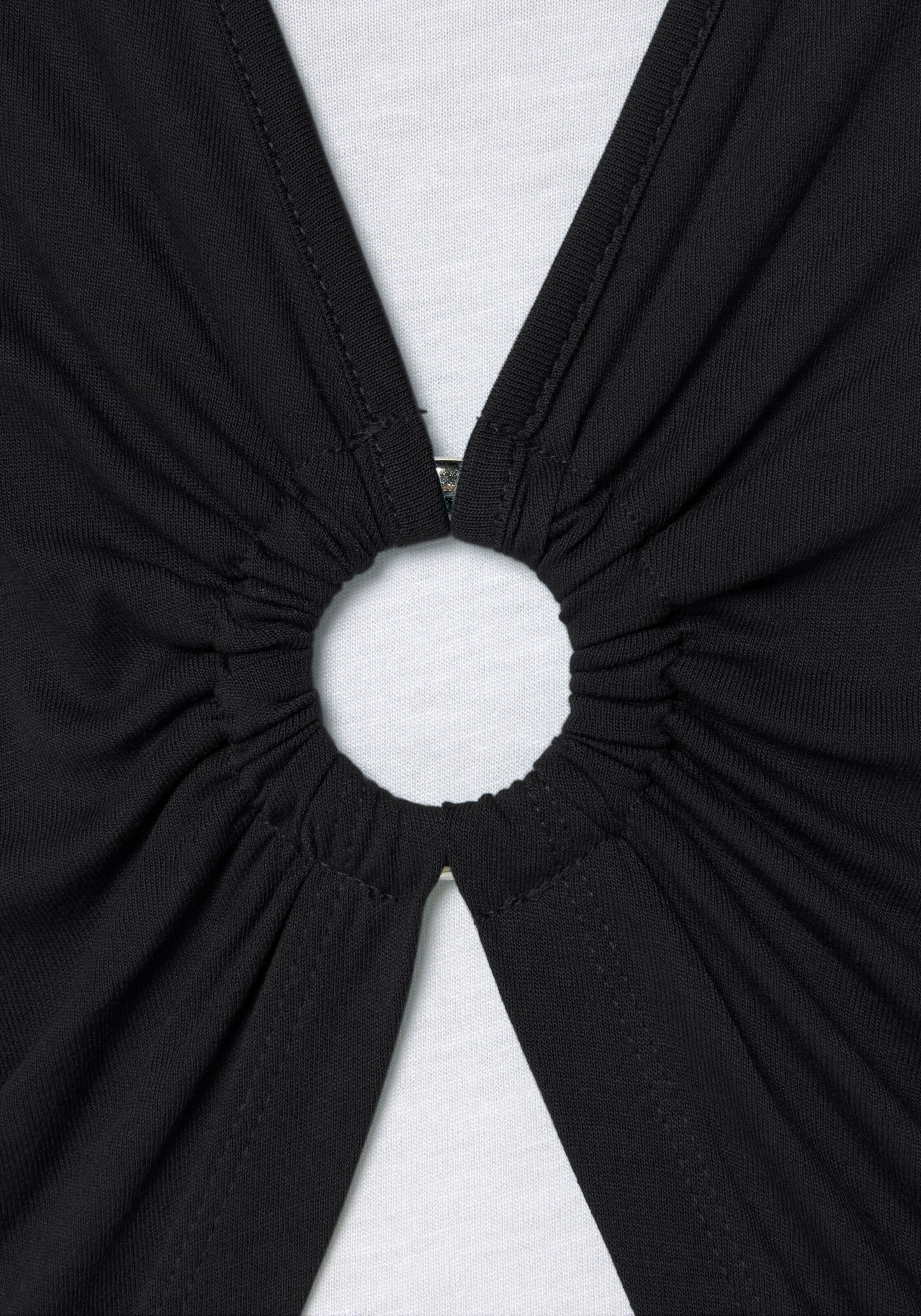 Vivance 2-in-1-Shirt in schwarz-weiß
