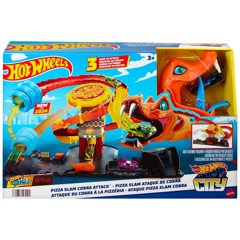 Hot Wheels City Cobra Slam Pizza Attack Set