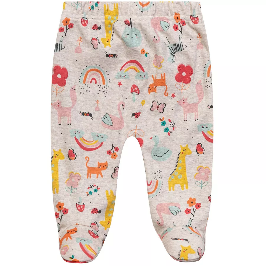 MINOTI 3er-Pack Leggings KorallrotWeiß