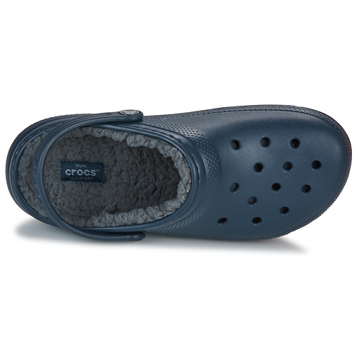 Crocs - CLASSIC LINED CLOG K - Marine / Gris