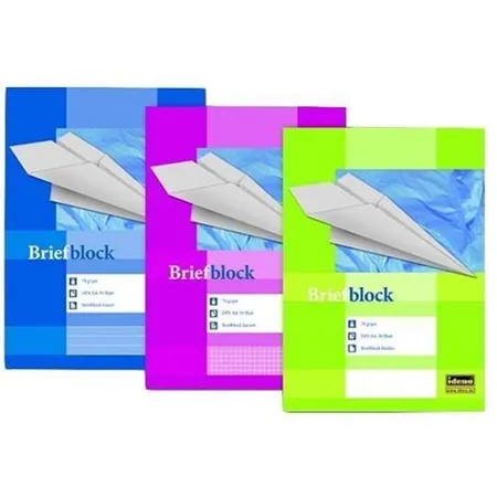 Idena Briefblock A4 50Bl. 70g/m²,gelocht,blanko