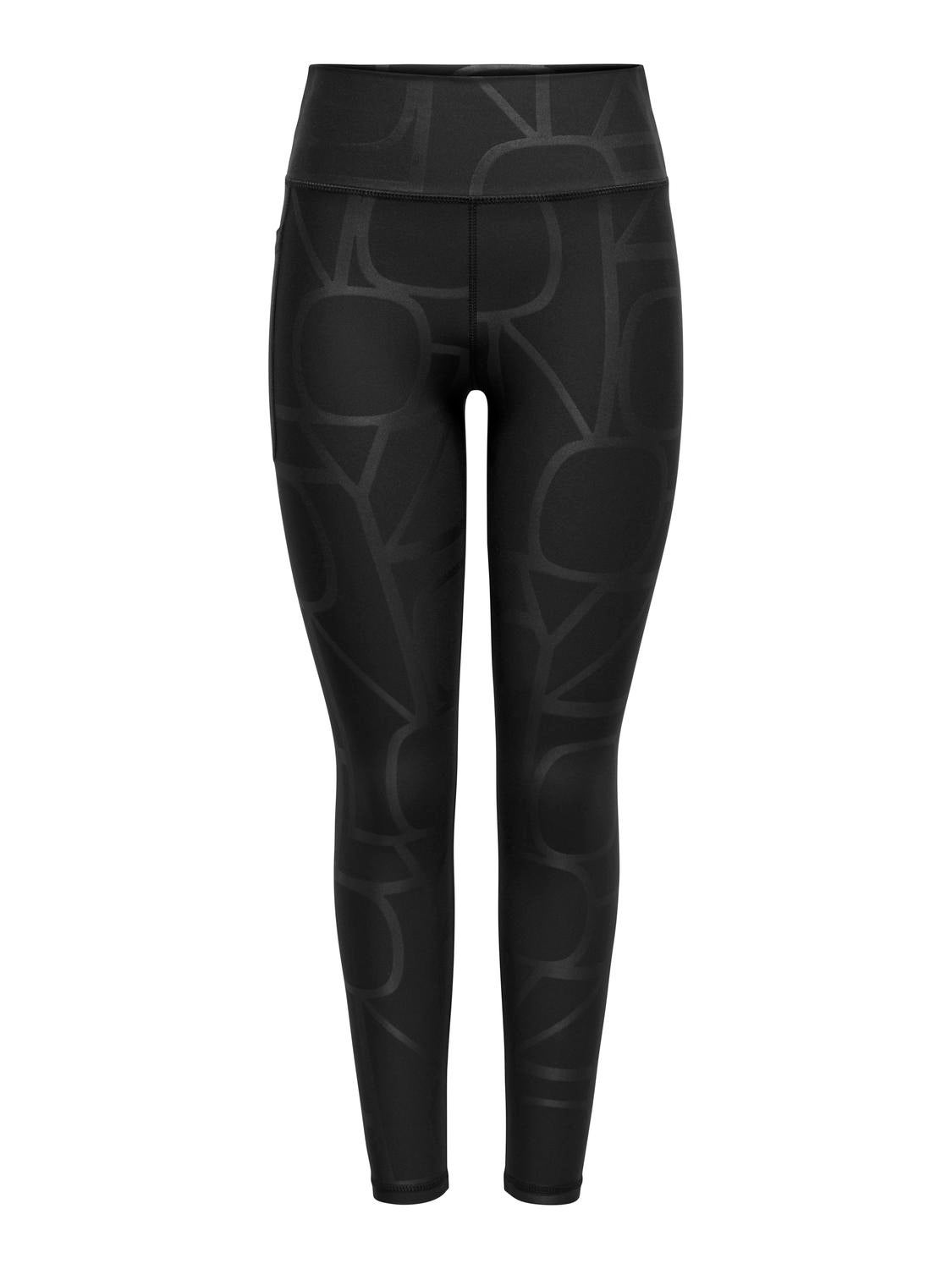 ONPFONT-2 Hohe Taille Skinny Fit Sportleggings Black
