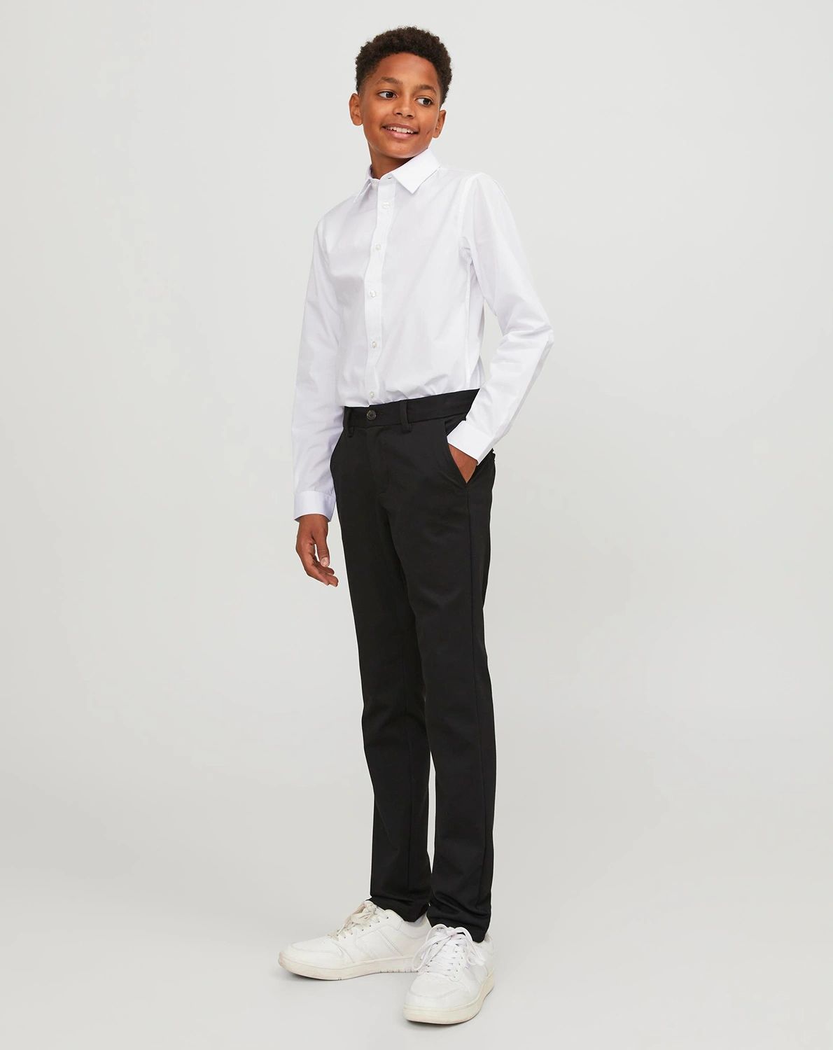 Langarm-Hemd JJJOE TC in white