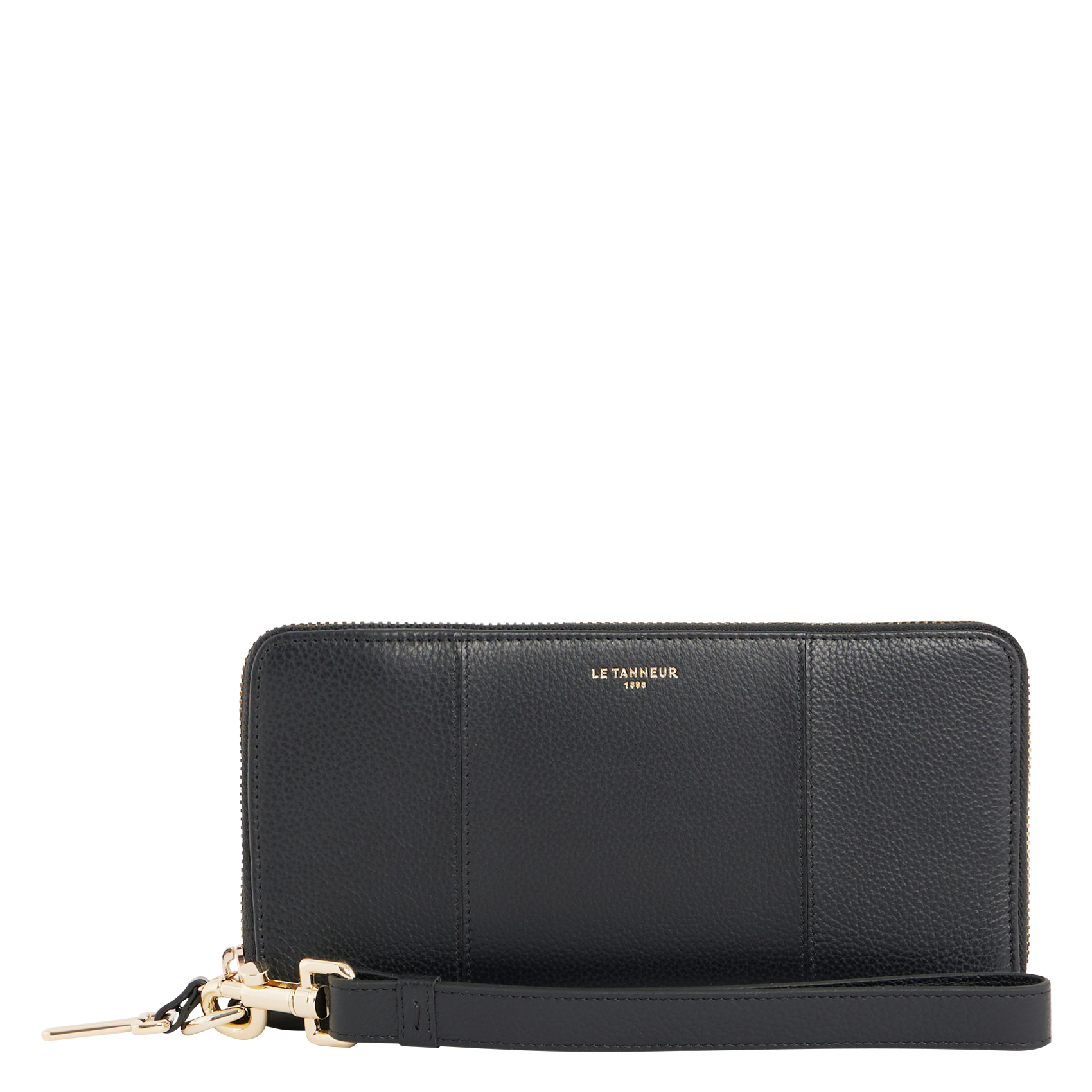 JULIETTE - Compagnon zippé en cuir grainé| Noir