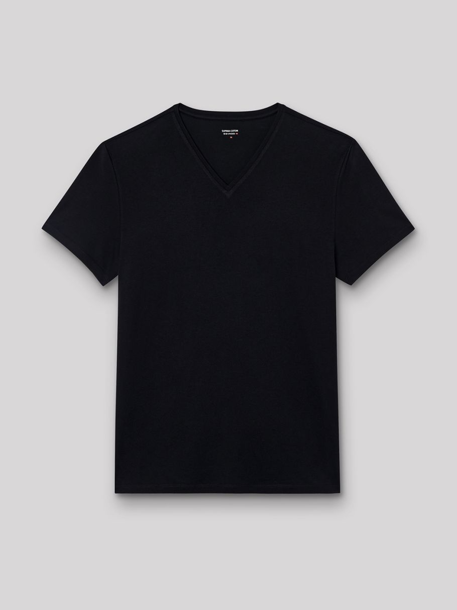 Tee-shirt col v uni