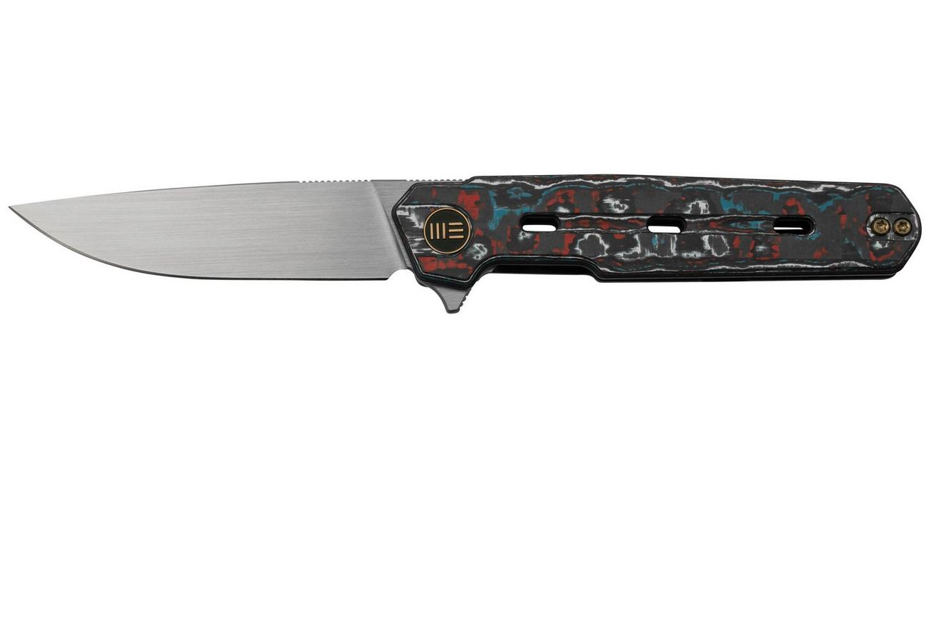 WE Knife Navo Nebula FatCarbon Carbon Fiber, Satin CPM 20CV WE22026-4 zakmes, Ostap Hel design