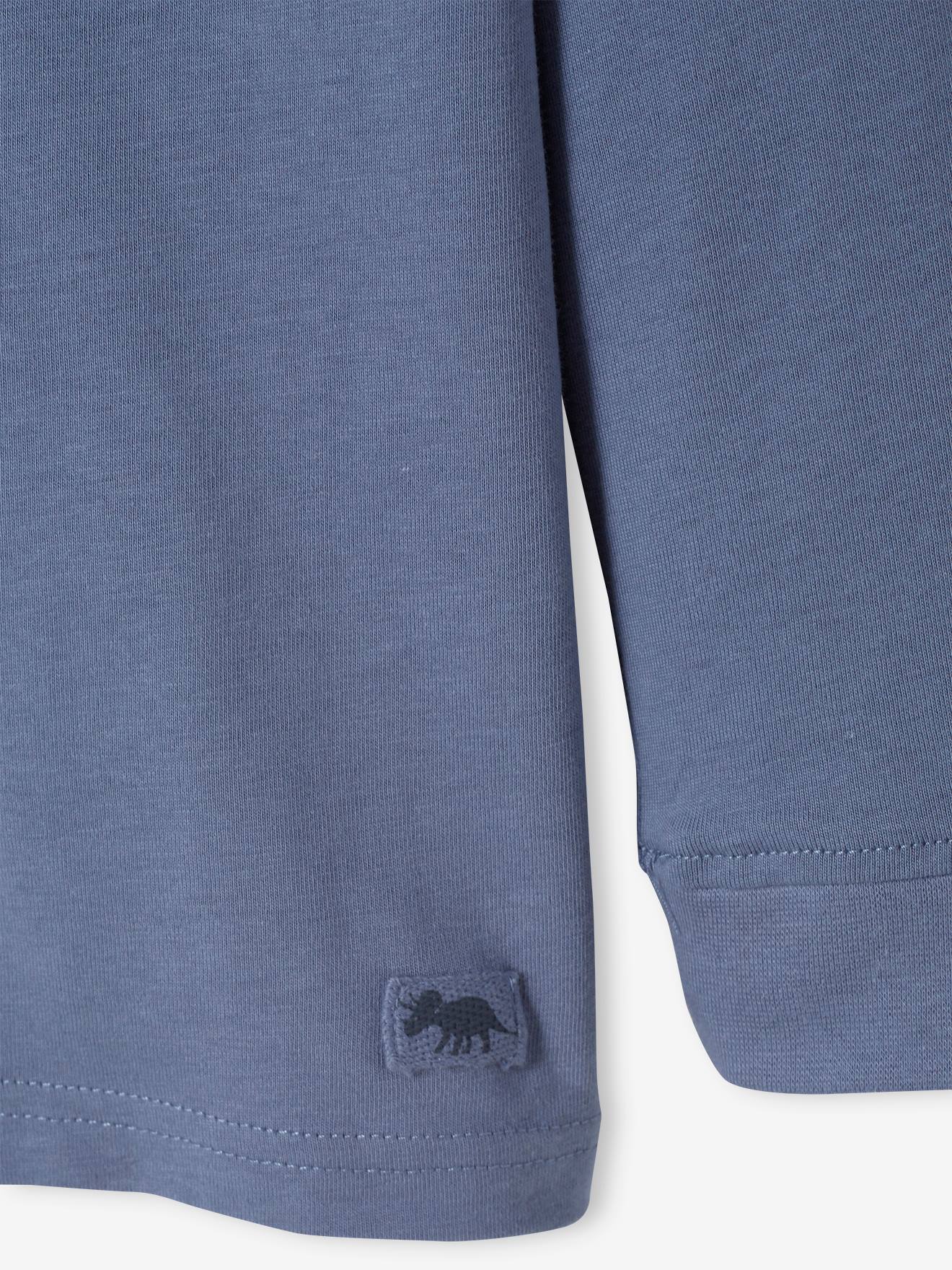Conjunto de 2 camisas polo de manga comprida para meninos, azul escuro, bicolor/multicoloridas