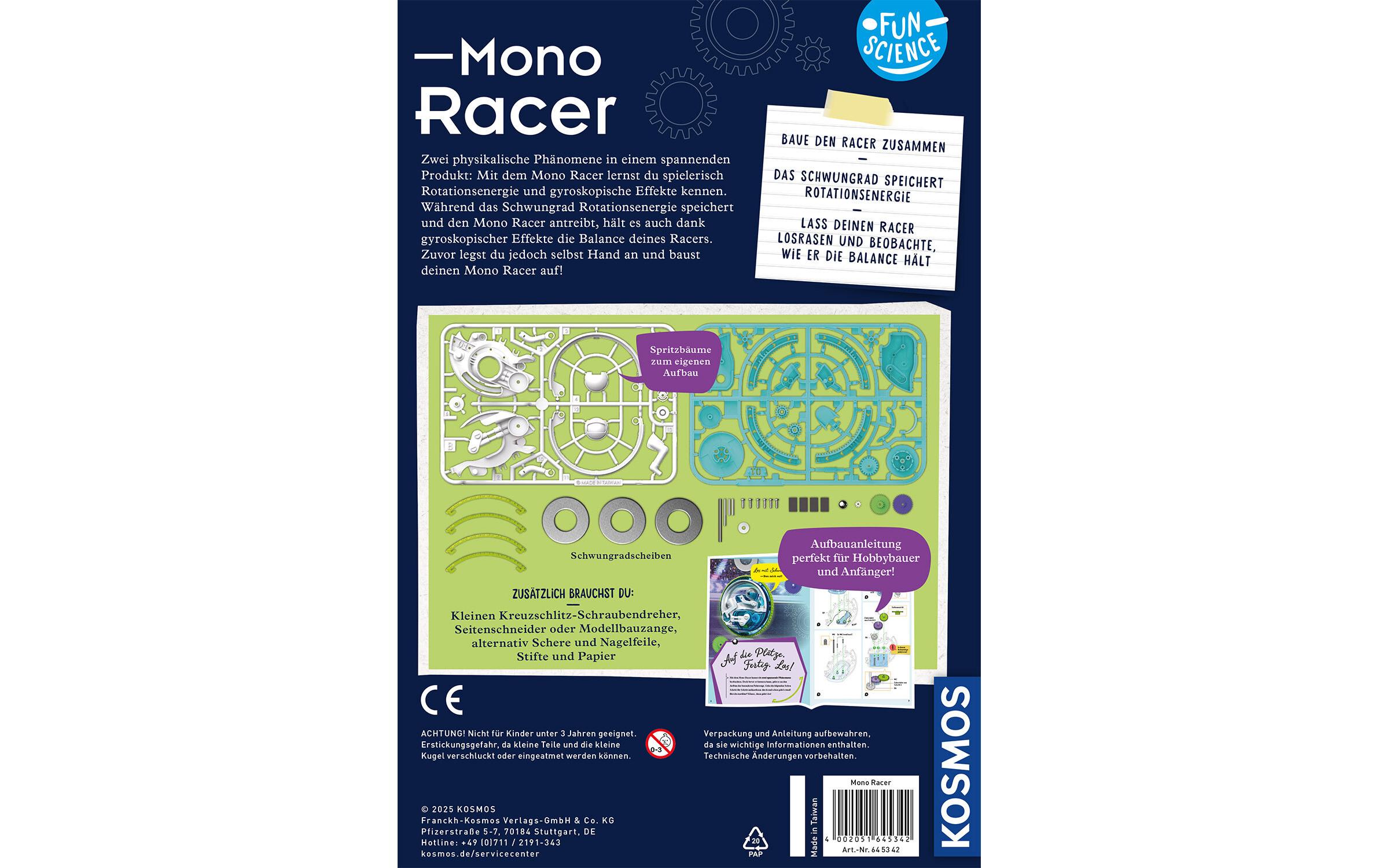 Experimentierkasten Fun Science Mono-RacerPerfekt für Hobbybauer und Anfänger